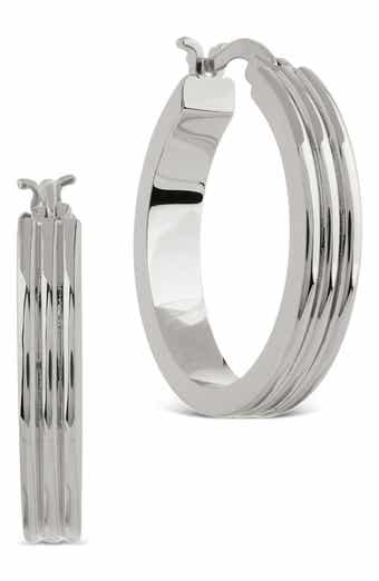 Hannah Ribbed Hoop Earrings