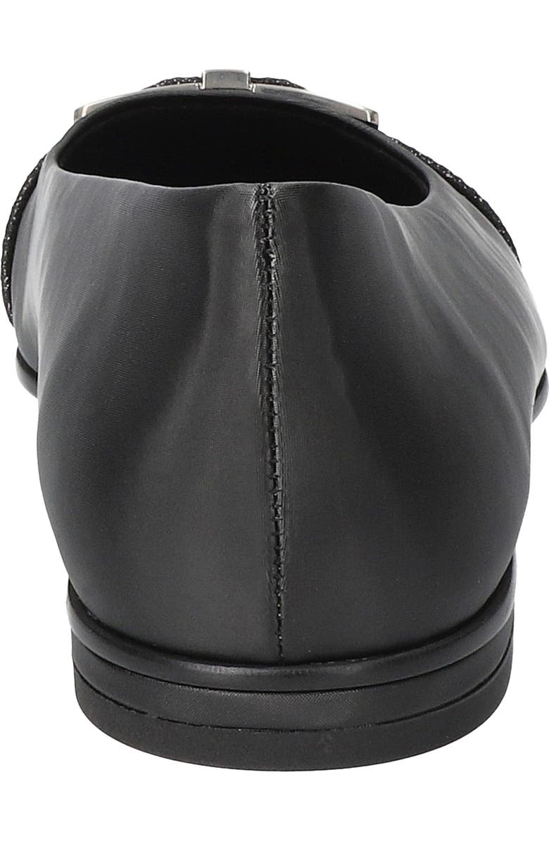 EASY STREET Keely Flat, Alternate, color, Black Satin-Glitter