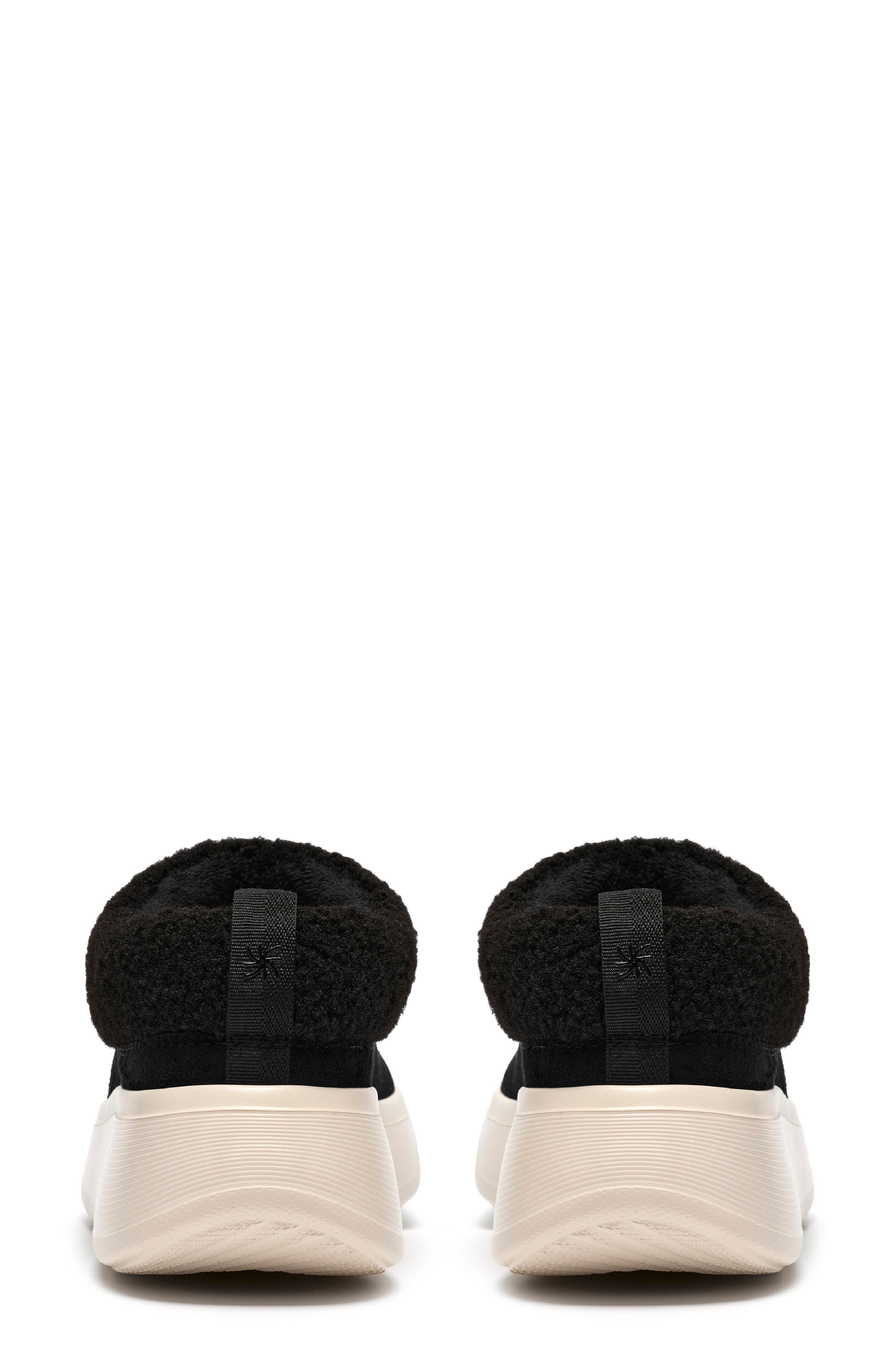 Solevana Cozy Recovery Slipper, Alternate, color, BLACK