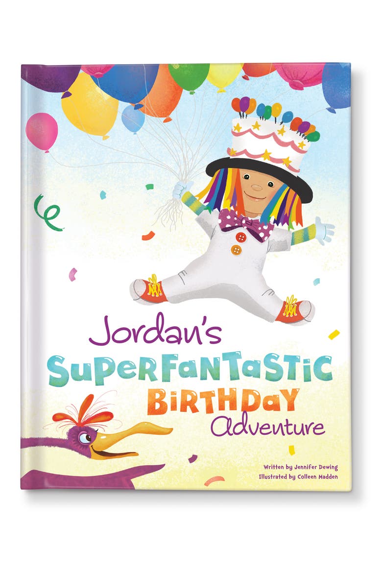 'Super Fantastic Birthday Adventure' Personalized Book, Main, color, BLUE
