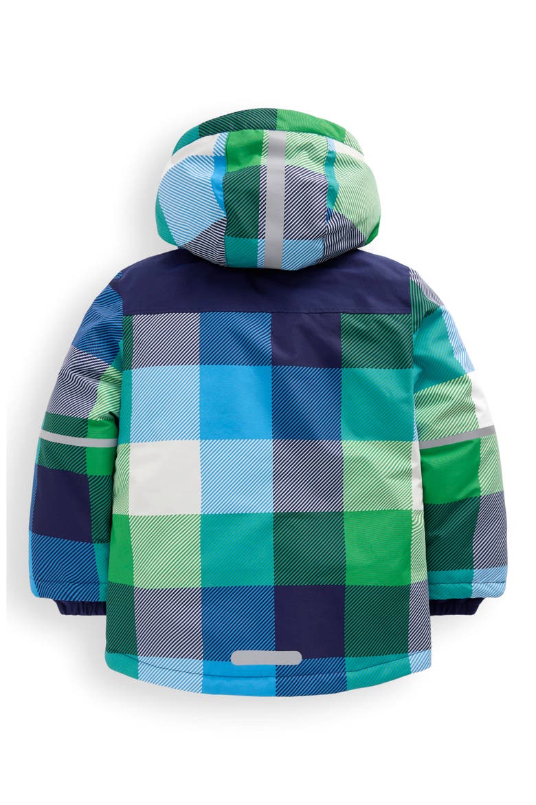 Kids' Plaid Hooded Jacket, Alternate, color, GREEN CHECK