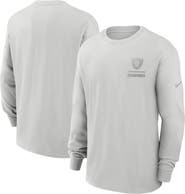 Nike Men's Nike Gray Las Vegas Raiders Essential Heavy Max90 Long Sleeve T-Shirt