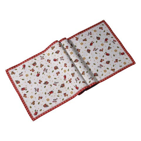 Toy's Delight Extra Long Embroidered Runner