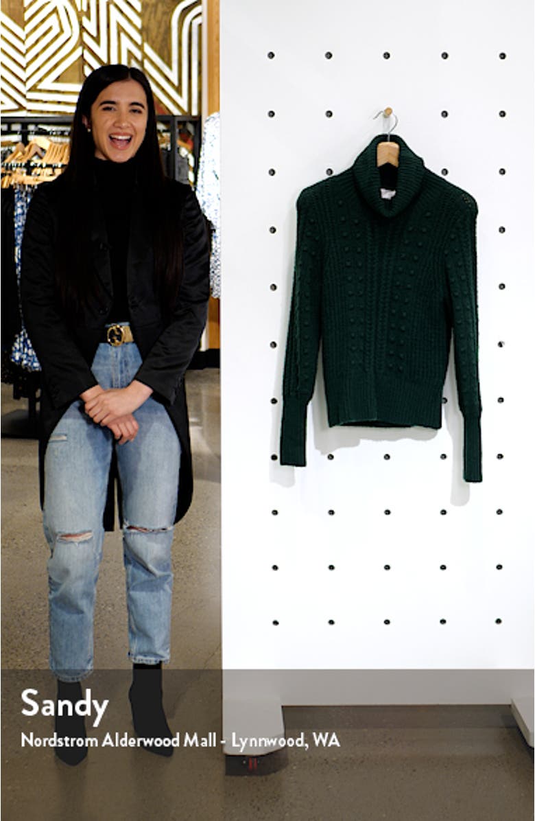 Cable & Bobble Turtleneck Sweater, sales video thumbnail