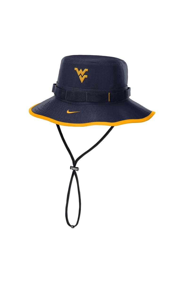 Nike Men's Nike Navy West Virginia Mountaineers 2024/25 On-Field Apex Performance Boonie Bucket Hat, Main, color, Navy