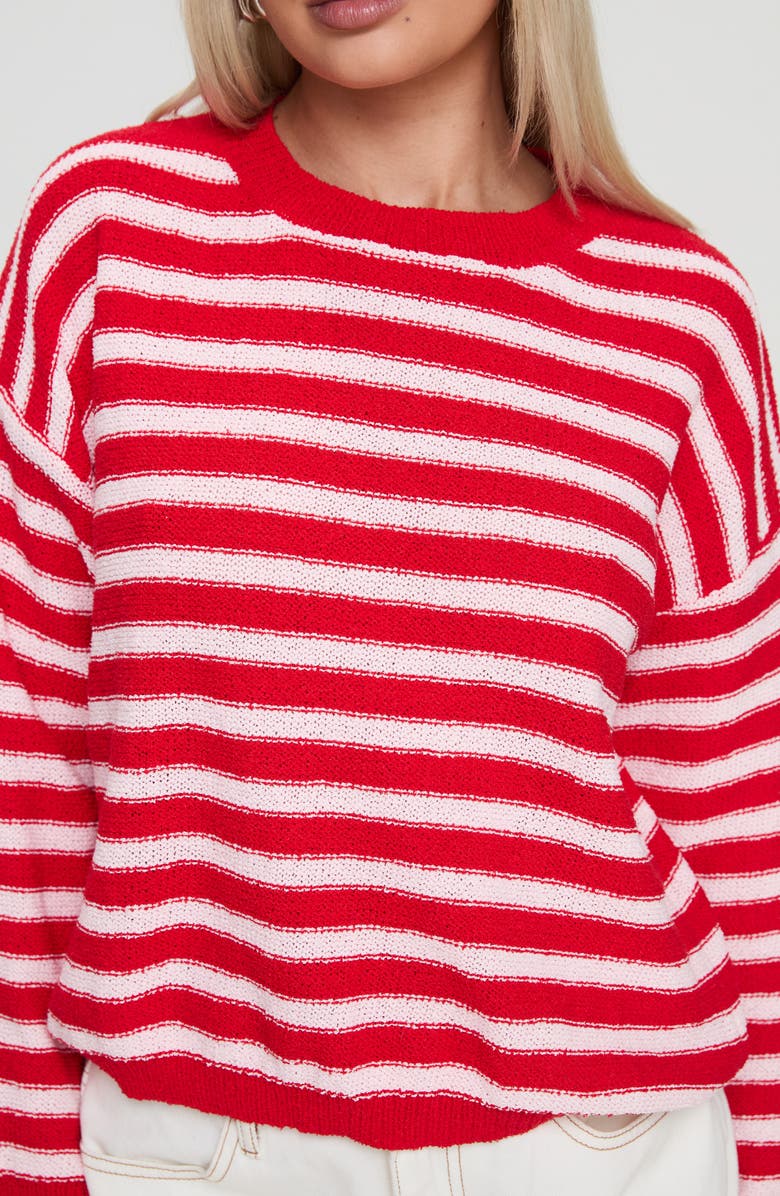 Princess Polly Stripe Sweater, Alternate, color, 