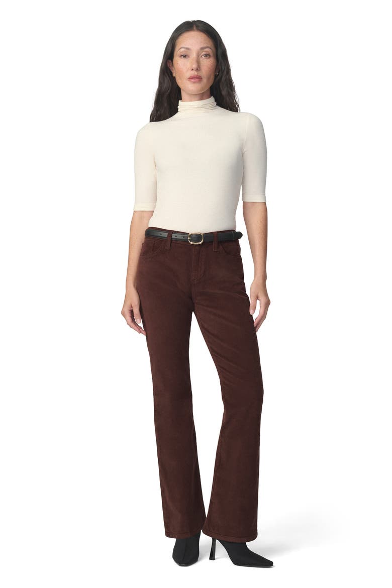 The Provocateur Bootcut Corduroy Pants, Alternate, color, CHOCOLATE