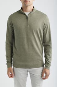 Peter Millar Comfort Interlock Organic Cotton Blend Quarter Zip Pullover