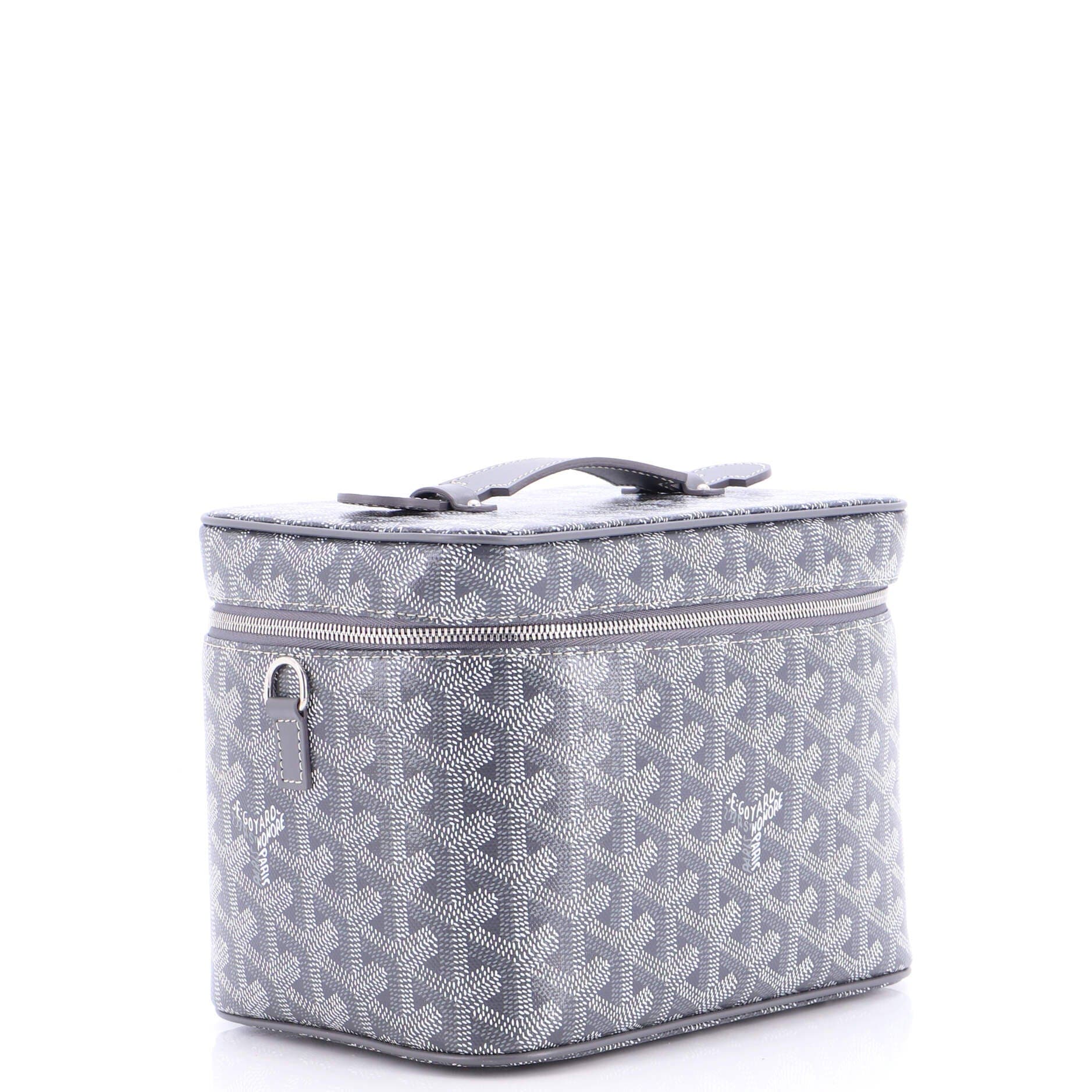 Pre-Owned Goyard Muse Vanity Case Coated Canvas, Alternate, color, Gray
