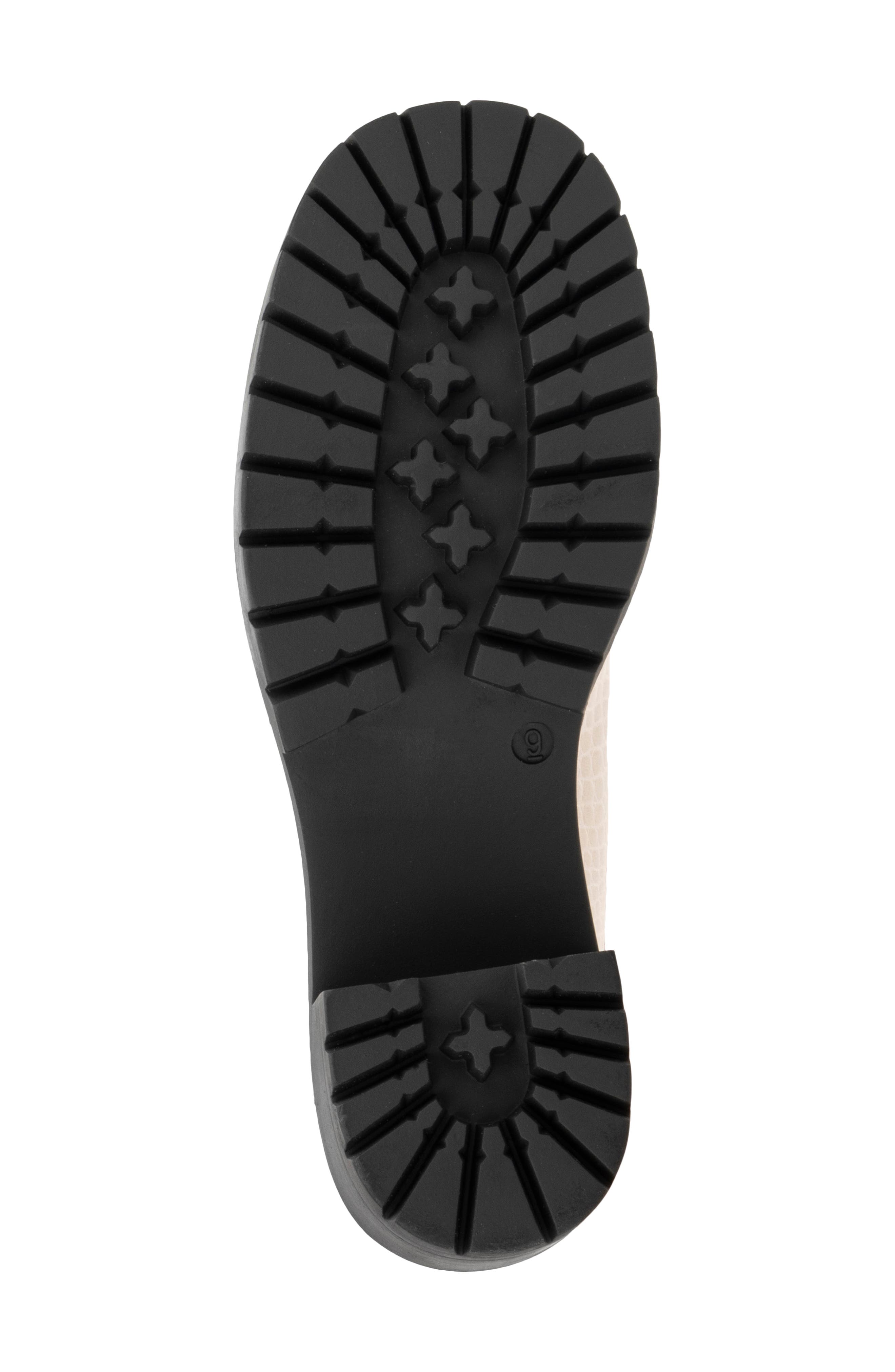 NEW YORK AND COMPANY Penni Croc Embossed Platform Loafer, Alternate, color, Bone