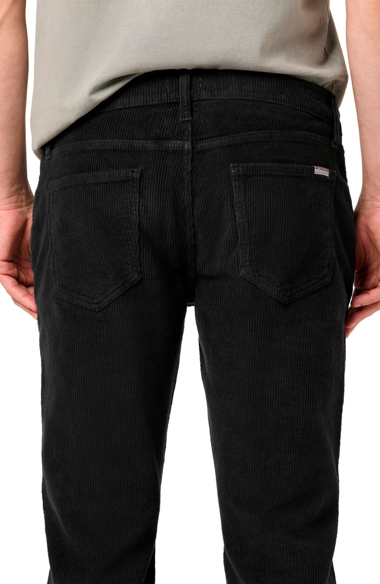 Hudson Jeans Blake Slim Fit Corduroy Straight Leg Pants, Alternate, color, Black