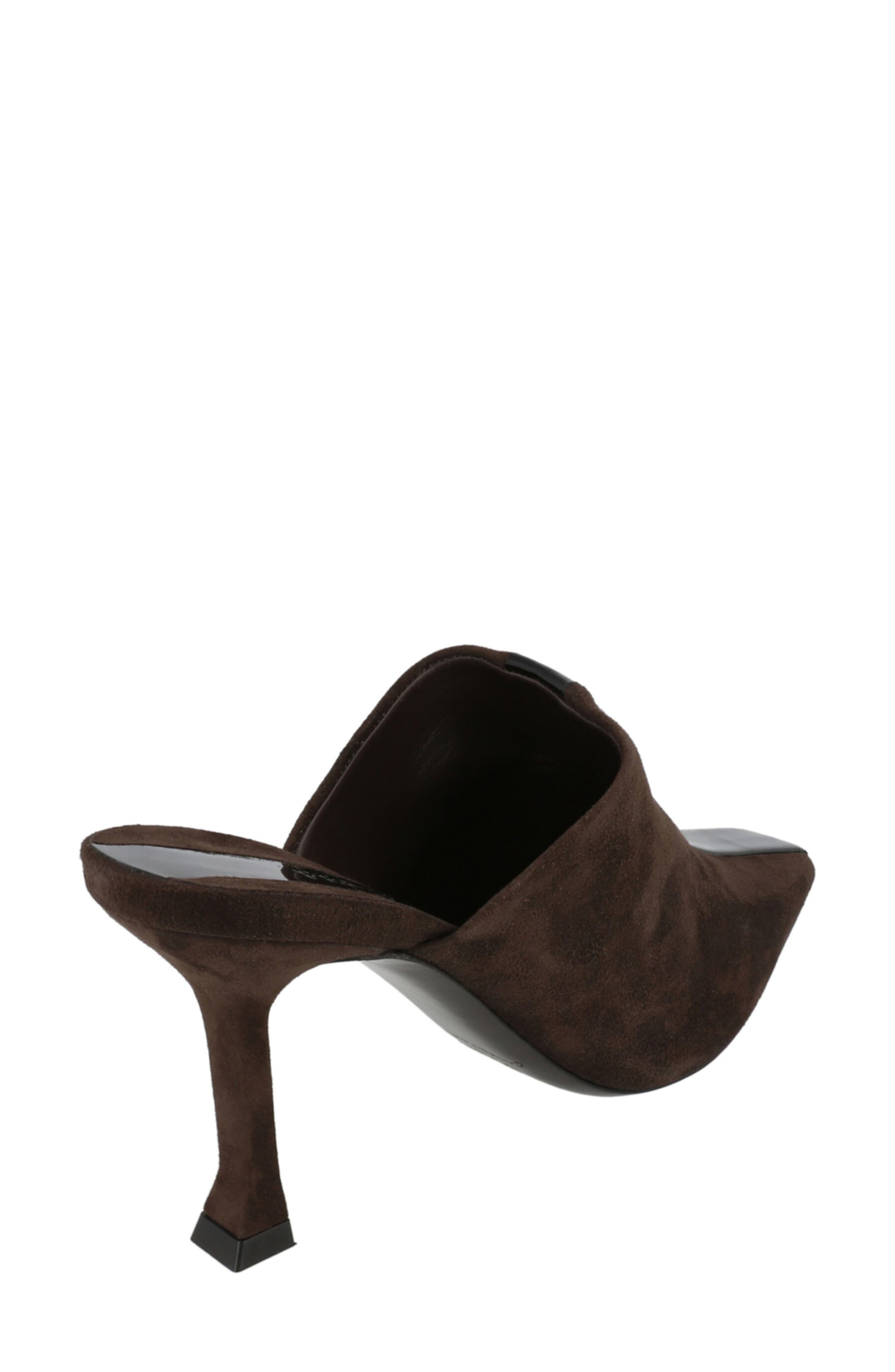 FERRAGAMO Sophye Suede Mule Pump, Alternate, color, Dark Brown