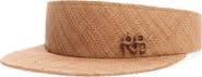 Ruslan Baginskiy Monogram Straw Visor