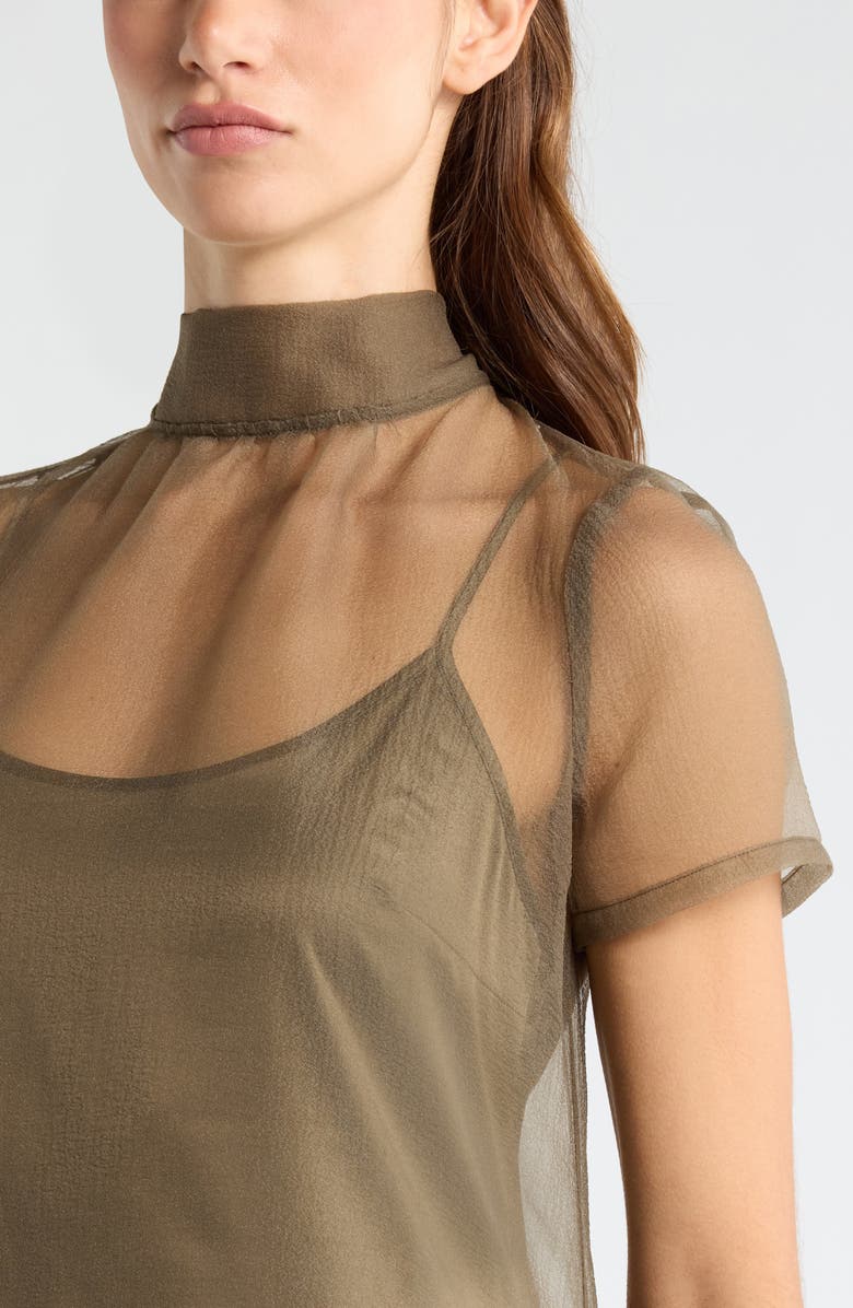 STAUD Calluna Organza Gown, Alternate, color, Thyme