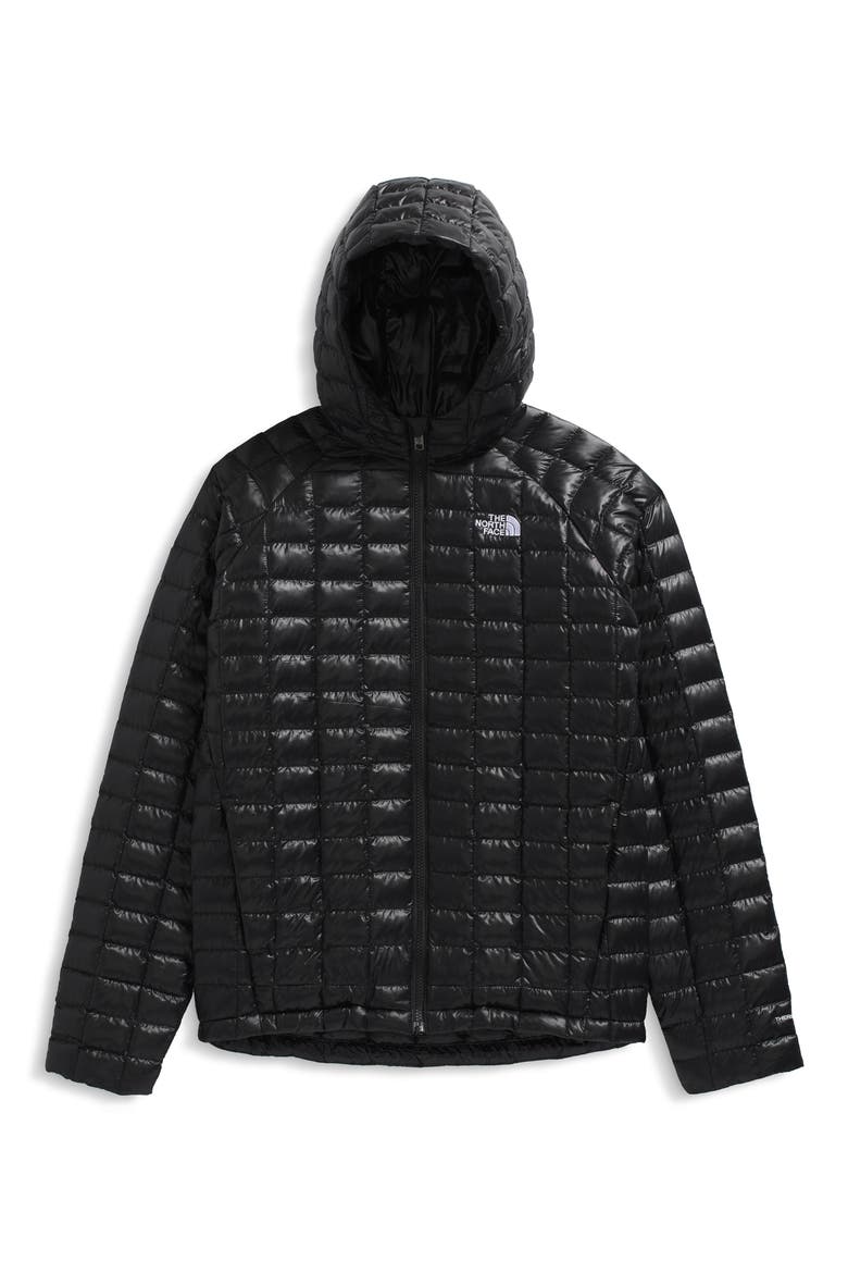 Kids' Thermoball Quilted Hooded Jacket, Main, color, TNF BLACK