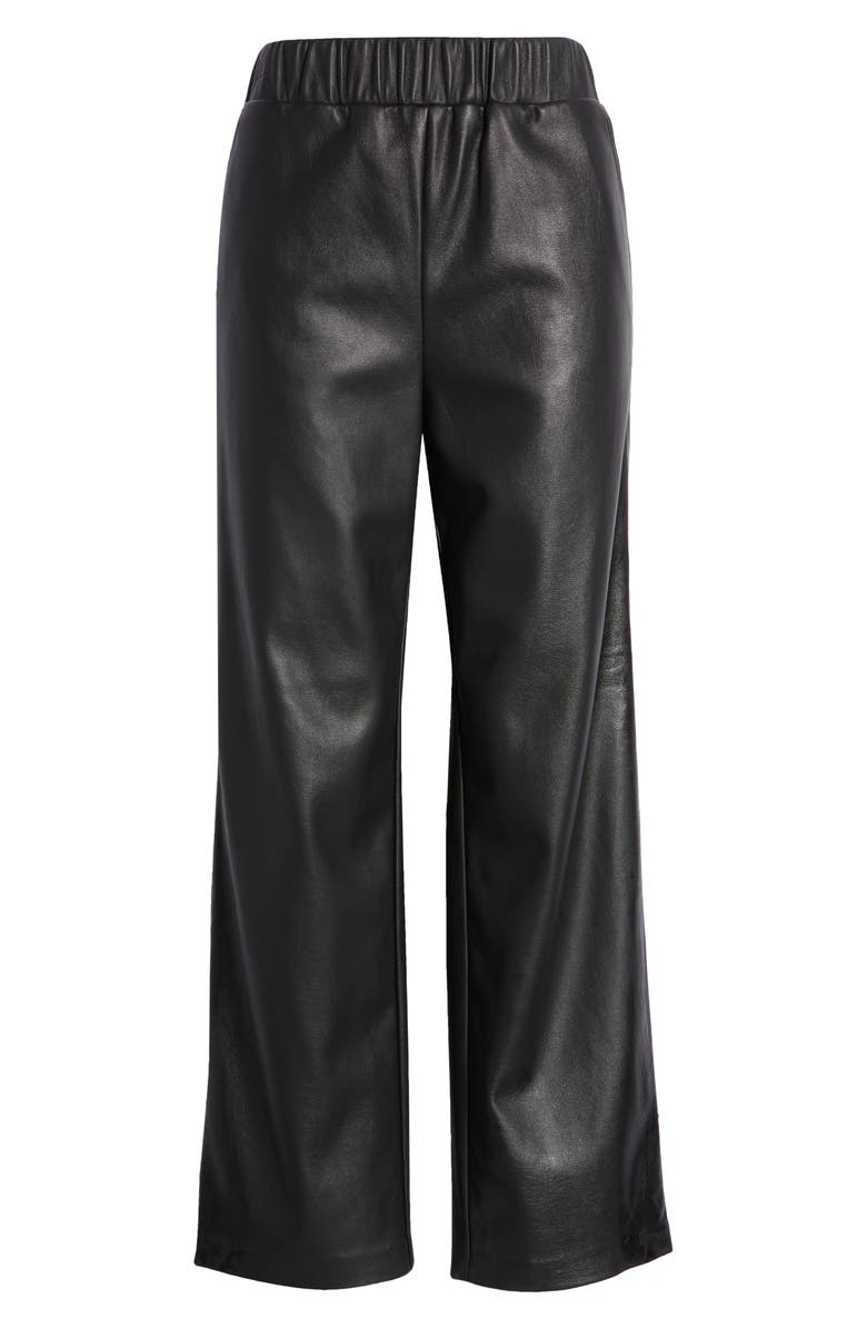 BLANKNYC Elastic Waist Crop Faux Leather Pants, Alternate, color, 