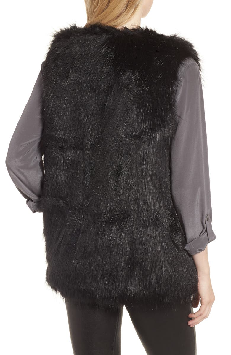 Sole Society Faux Fur Vest, Alternate, color,