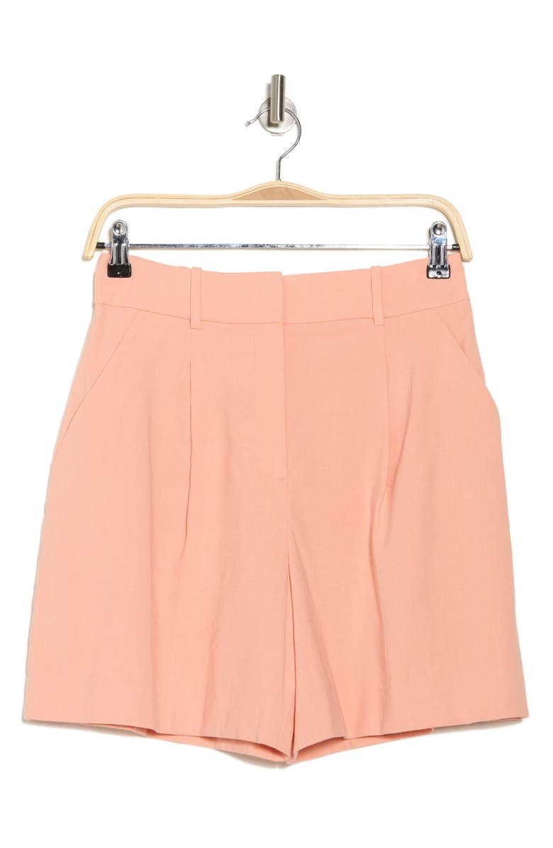 Noemi High Waist Linen Blend Shorts