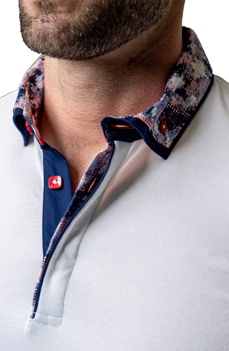 Maceoo Mozartsolidgame White Jersey Polo, Alternate, color, White