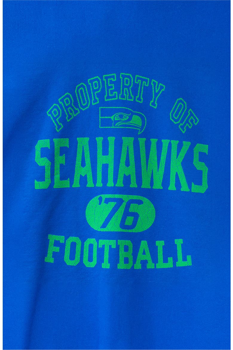 Seattle Seahawks Property of Flea Market Crewneck Sweatshirt, Alternate, color, ROYAL