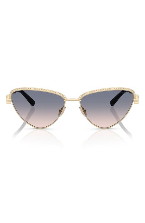 59mm Gradient Irregular Sunglasses