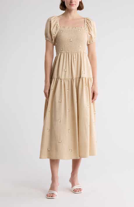 Floral Embroidered Maxi Dress