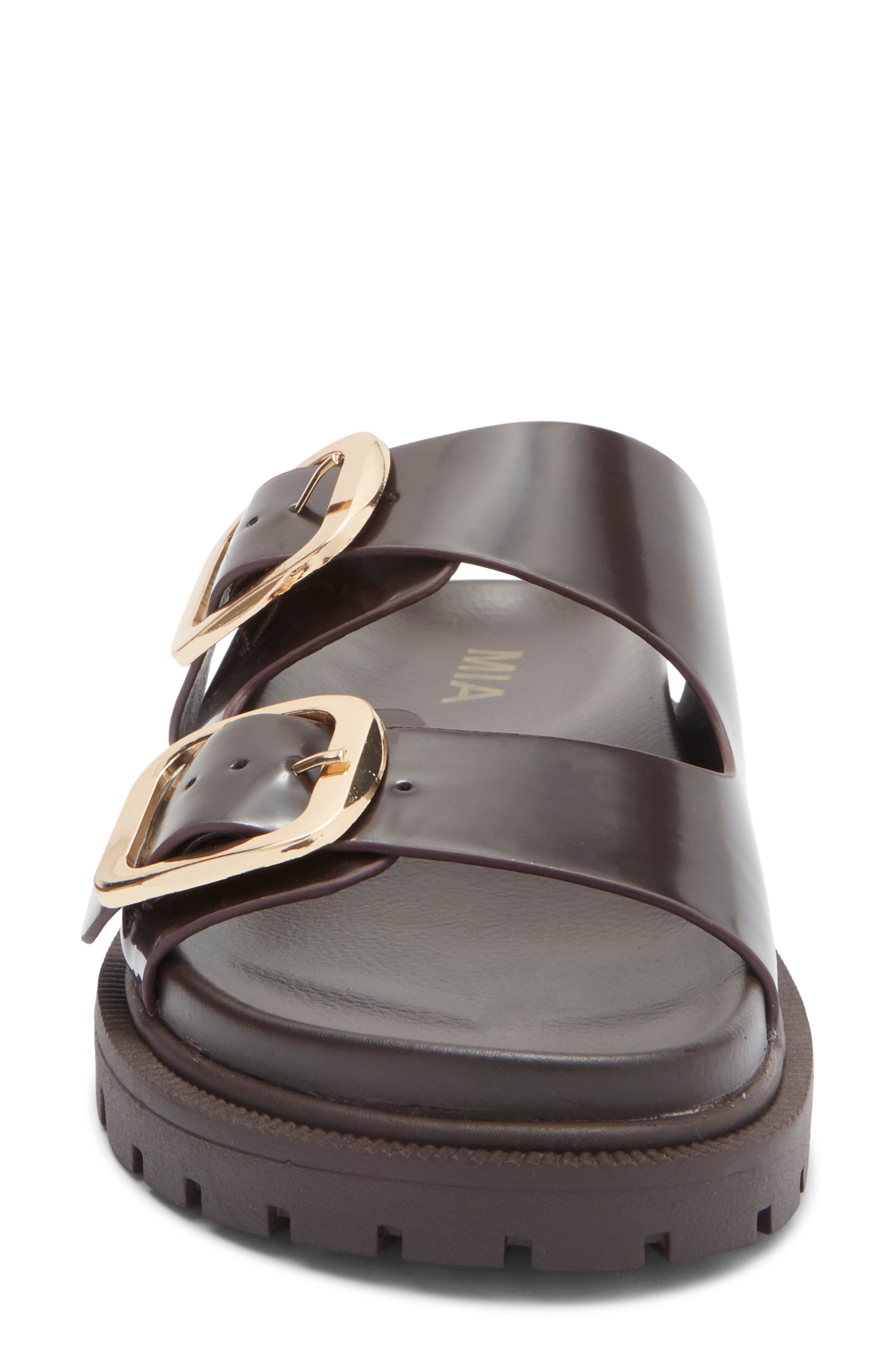 MIA Alttar Slide Sandal, Alternate, color, Coffee