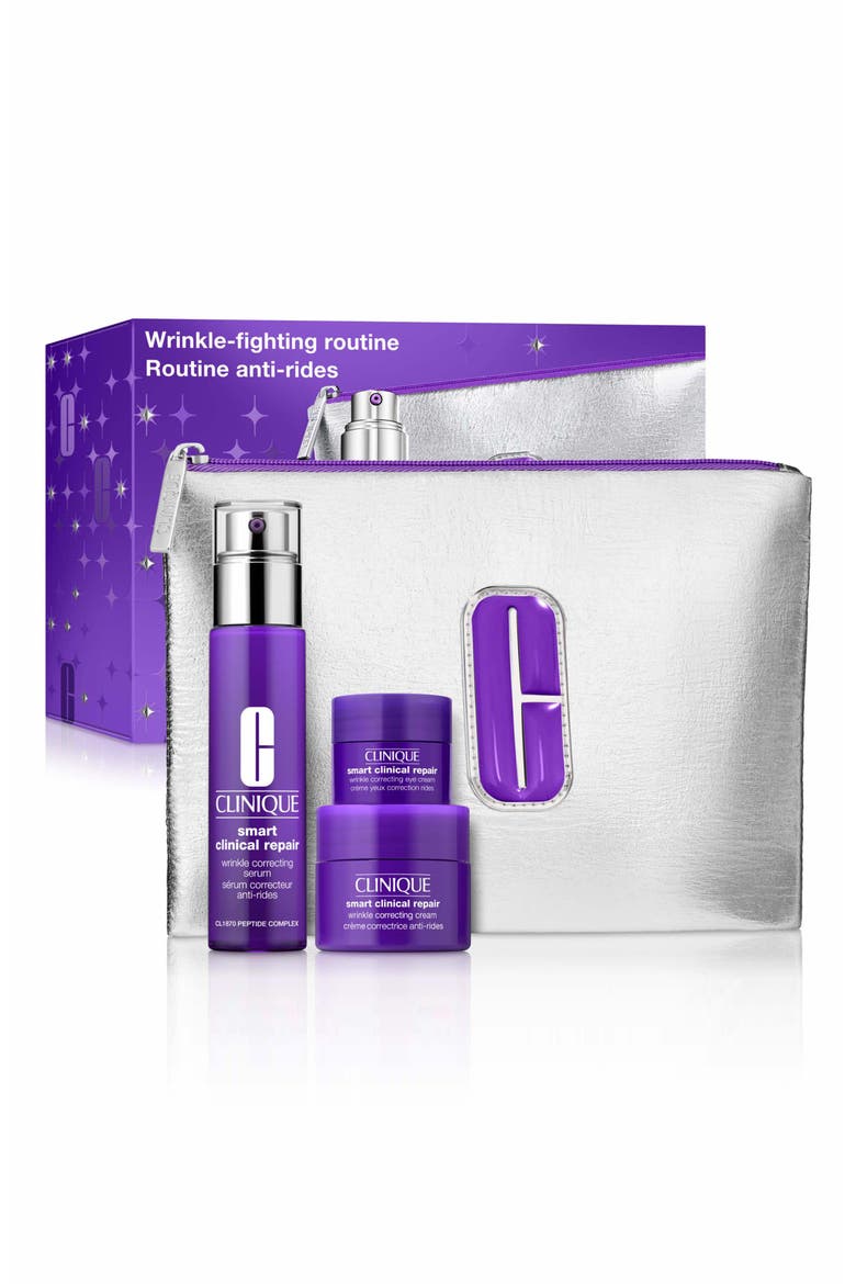 Wrinkle Fighting Routine Anti-Aging Skincare Gift Set $129 Value, Main, color, NO COLOR
