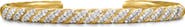 David Yurman Men's Sculpted Cable Cuff Bracelet in 18K Yellow Gold with Diamonds, 5.5mm