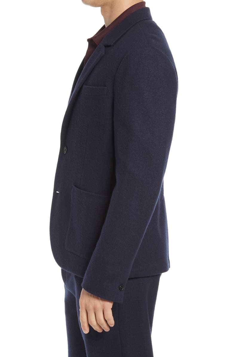 Vince Houndstooth Wool Blend Blazer, Alternate, color, 