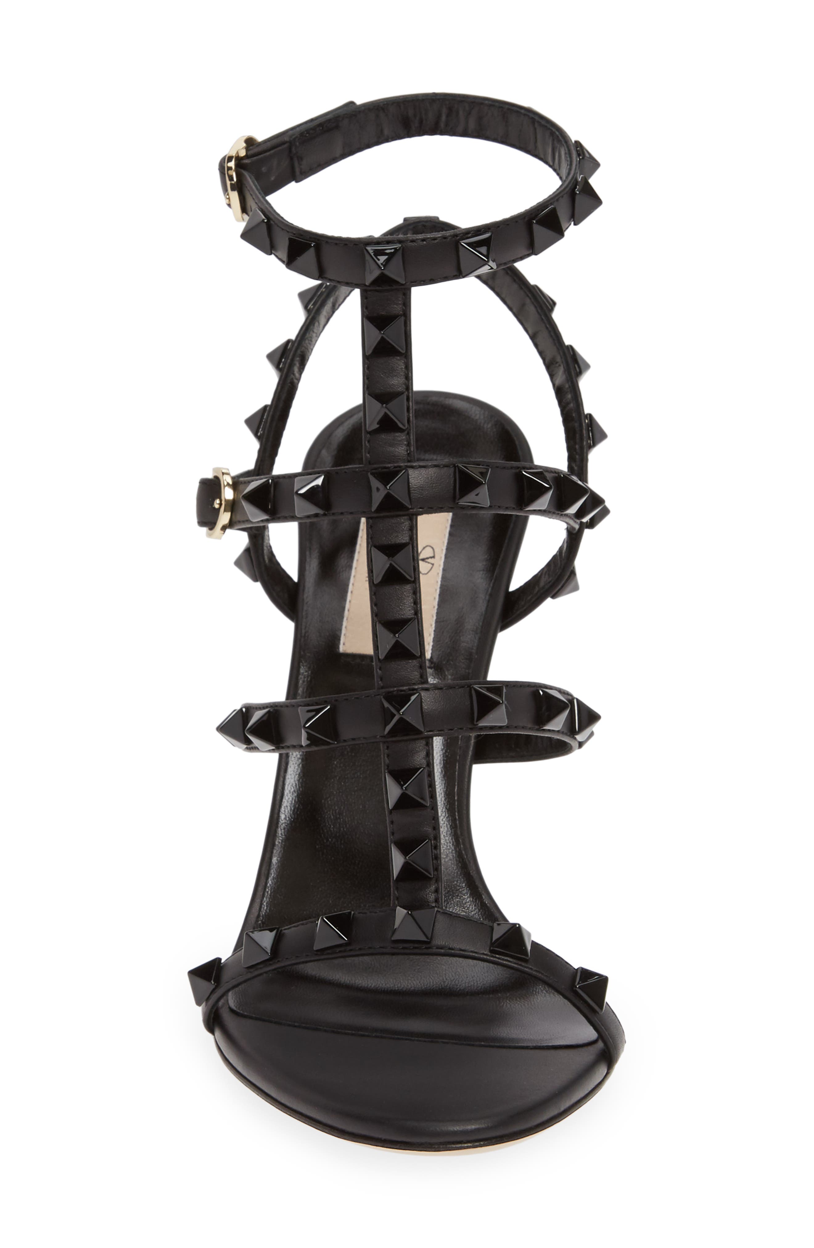 Valentino Garavani Rockstud T-Strap Sandal, Alternate, color, 