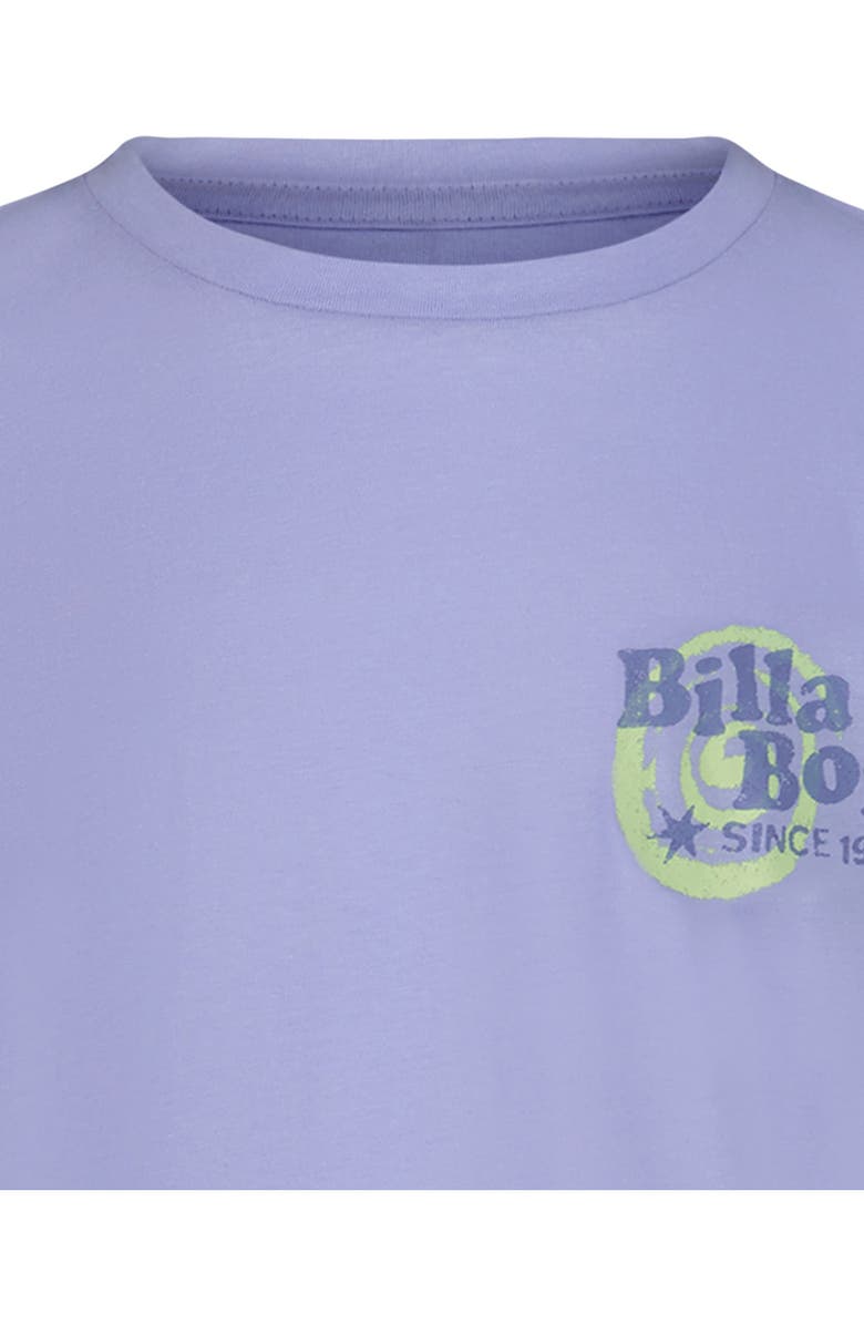 Billabong Kids' Sound Oversize Cotton Graphic T-Shirt, Alternate, color, Baby Lavender