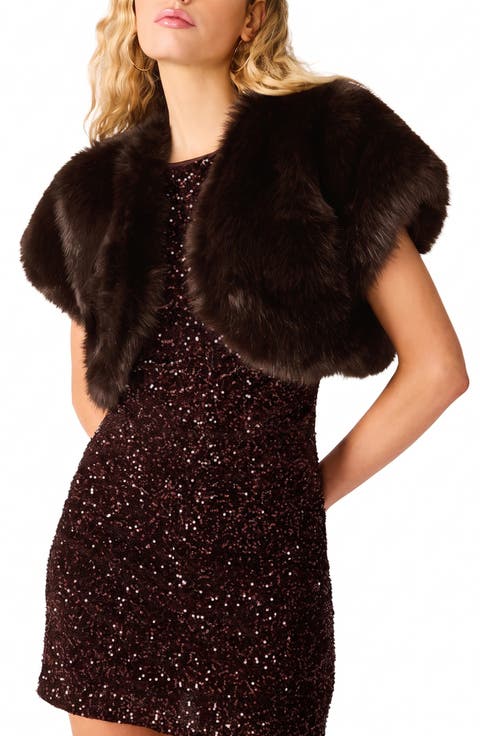 Jalen Faux Fur Bolero