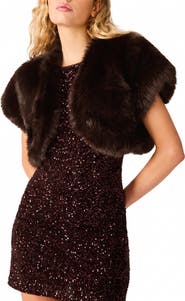 Steve Madden Jalen Faux Fur Bolero