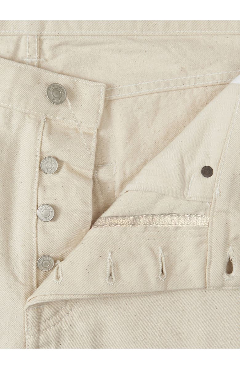 Fortela Barney Five Pocket Loose Fit Denim, Alternate, color, Ecru