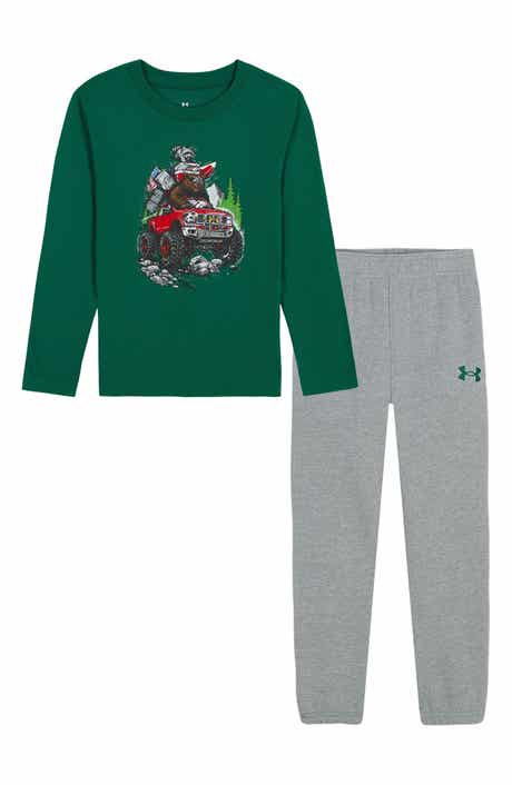 Kids' Off Road Long Sleeve T-Shirt & Fleece Pants Set