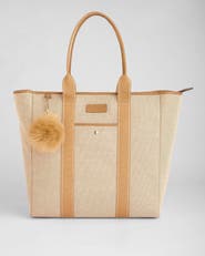 Pom Pom London Lulworth Tote Bag Canvas & Leather