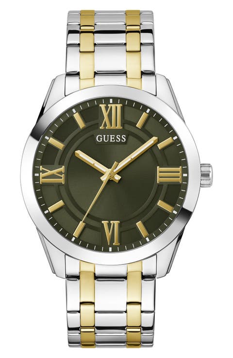 Elliot Green Dial Two-Tone Bracelet Watch, 44mm