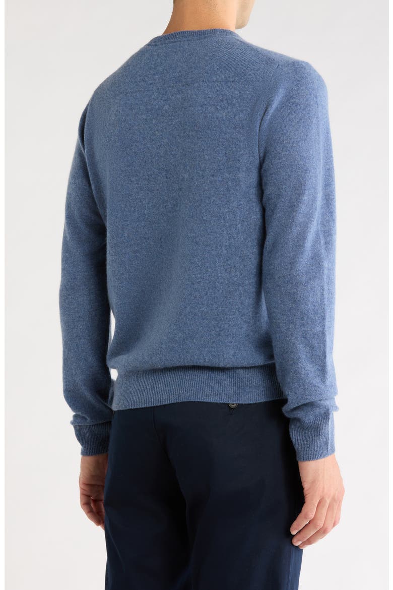 V-Neck Cashmere Sweater, Alternate, color, BLUE MOONLIGHT HEATHER