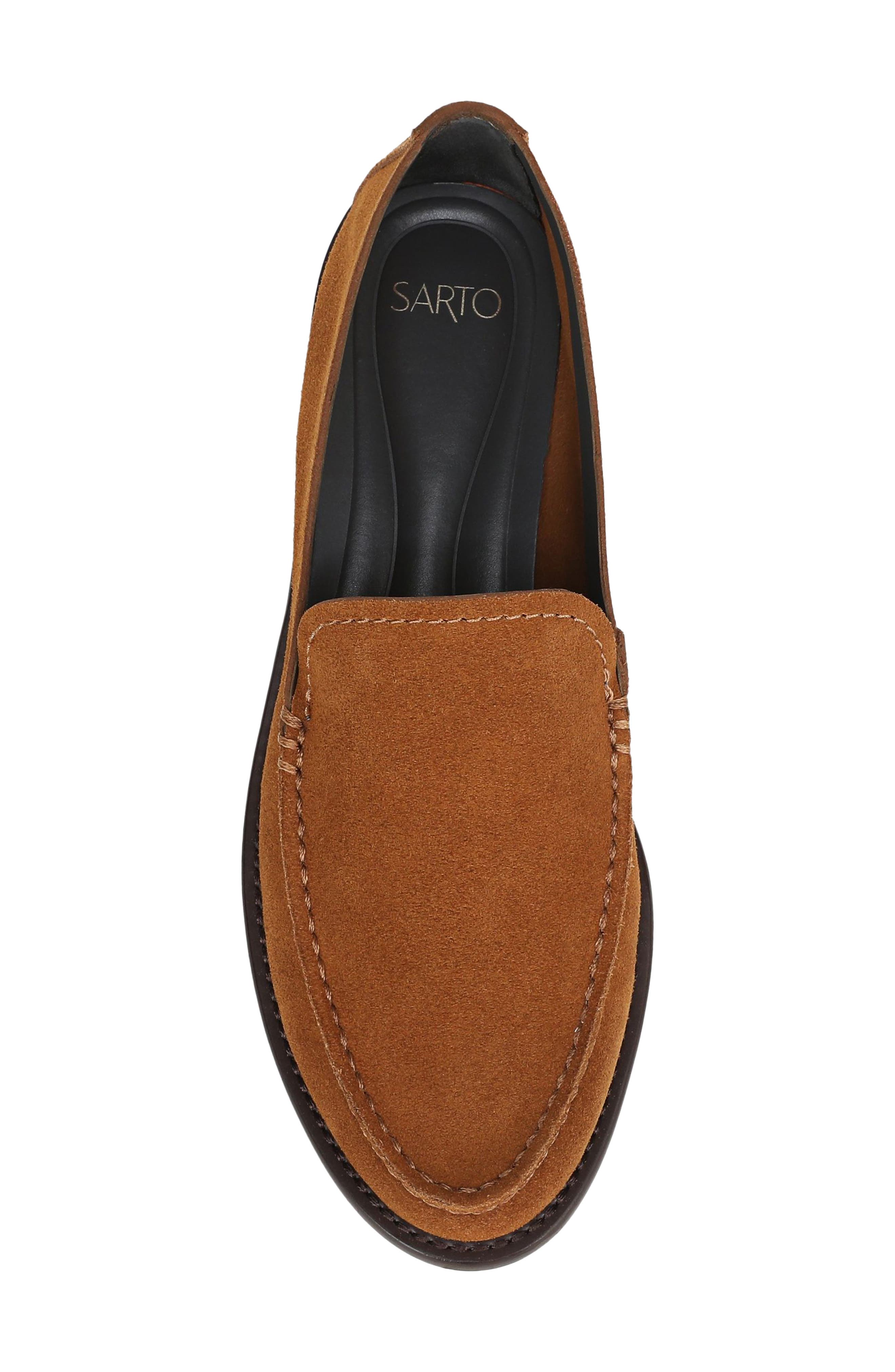 Franco Sarto Cove Loafer, Alternate, color, Brown Suede