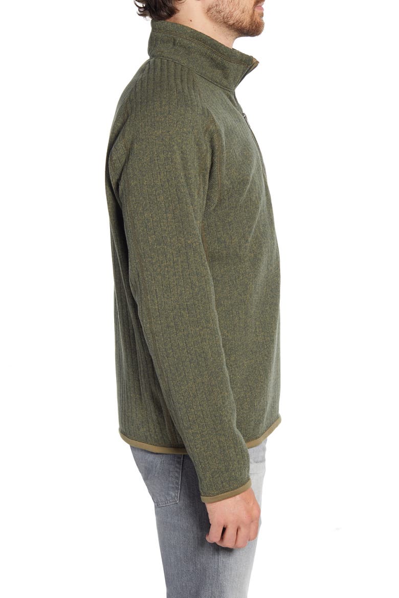 Better Sweater Quarter Zip Pullover, Alternate, color, INDUSTRIAL GREEN RIB KNIT