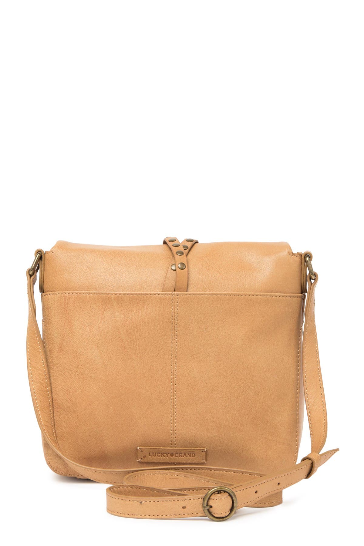 Lucky Brand Raldi Leather Studded Crossbody Bag (Women) | Nordstromrack