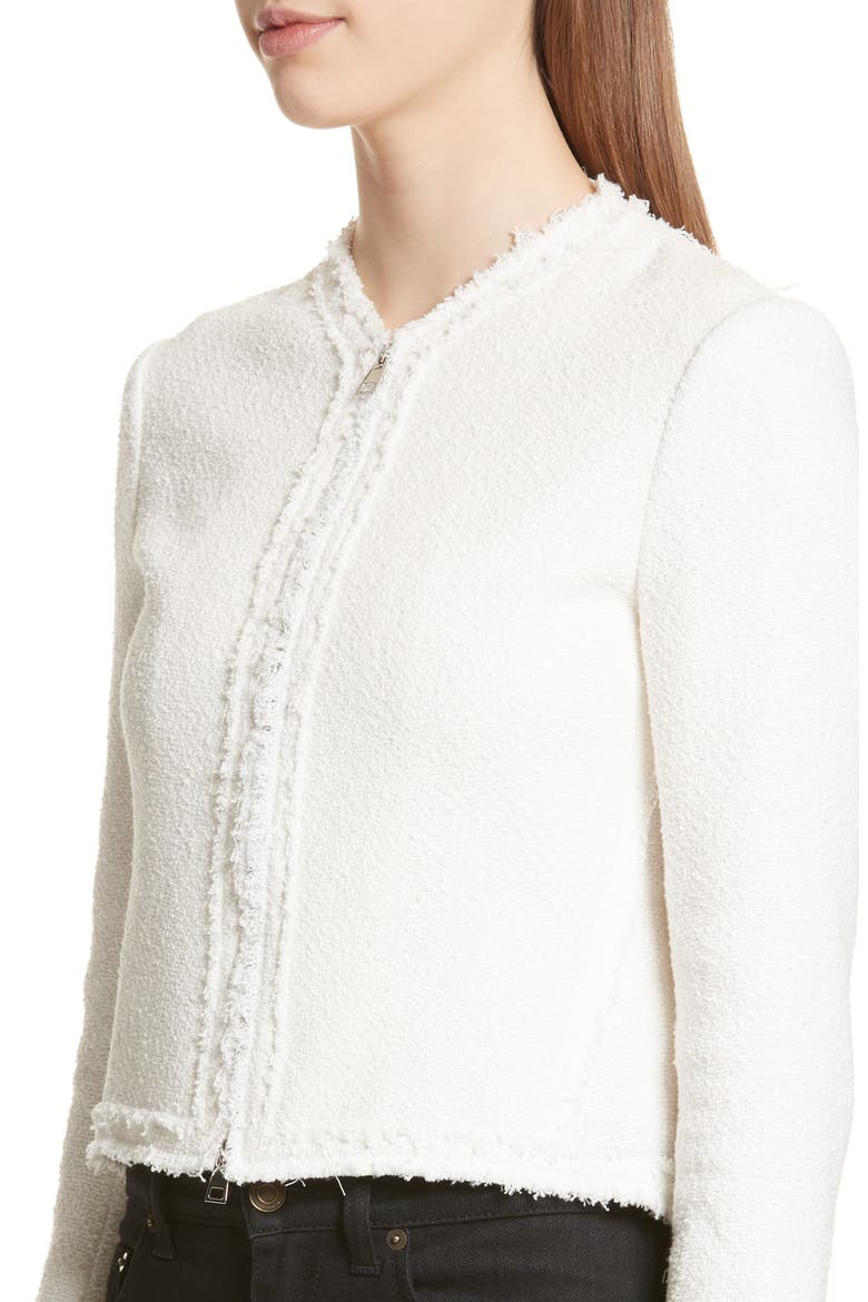 Flounce Jacket, Alternate, color, IVORY