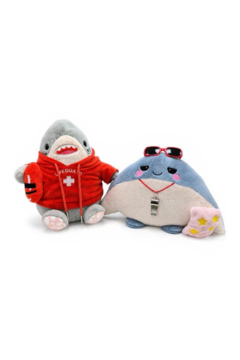 Finn And Ray Lifeguard Shark And Stingray Plush Toy