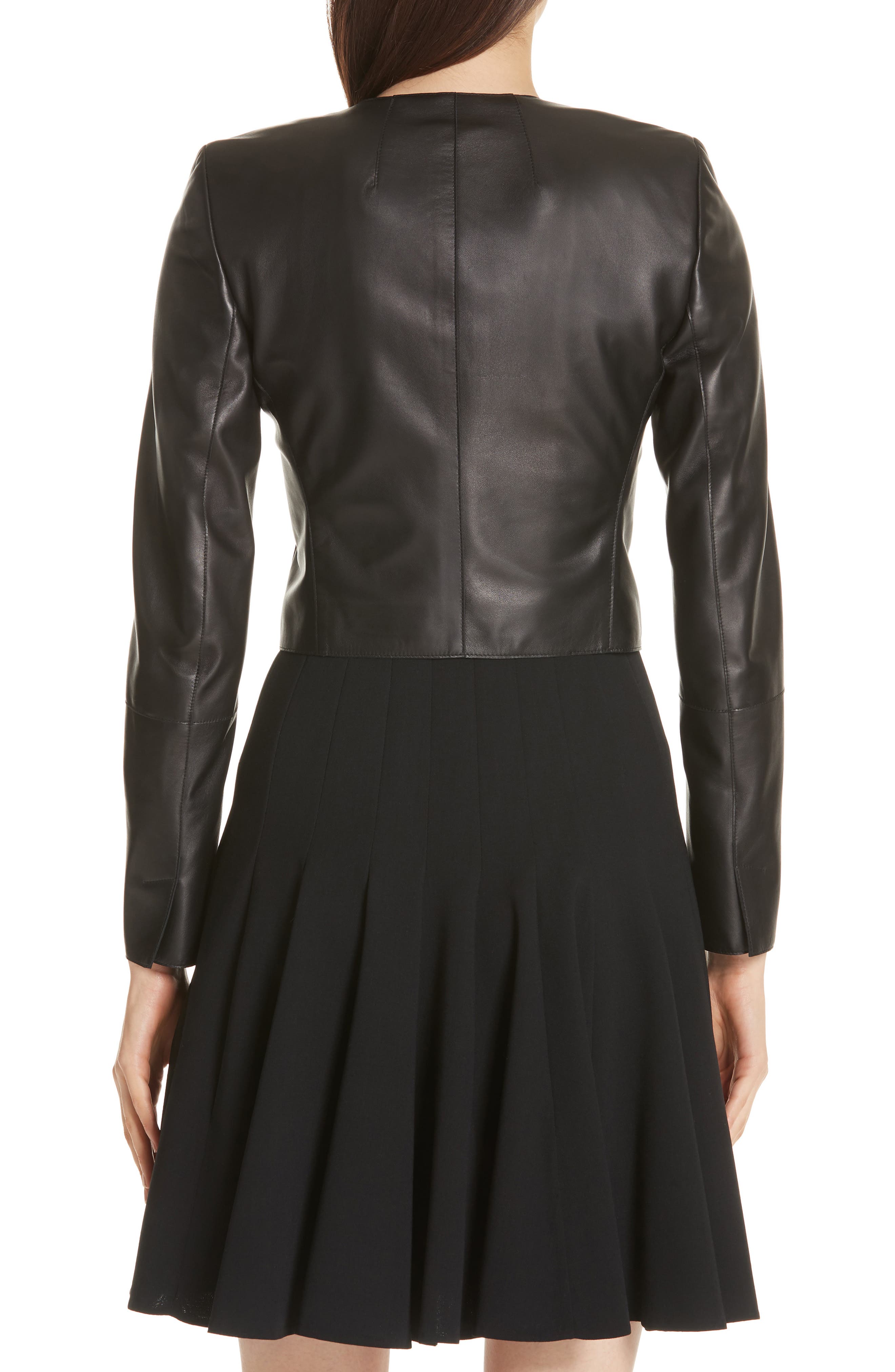 'Hasso' Leather Crop Jacket - image 2