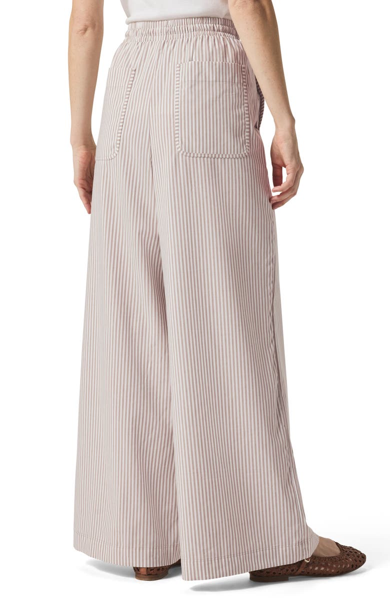 Splendid x @cellajaneblog Poplin Pants, Alternate, color, Wood/ White