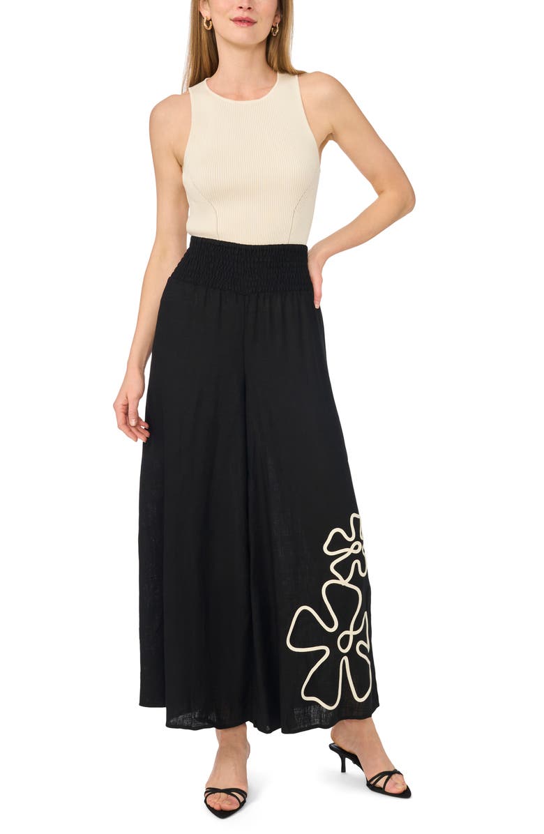 Vince Camuto Wide Leg Pants, Alternate, color, Rich Black