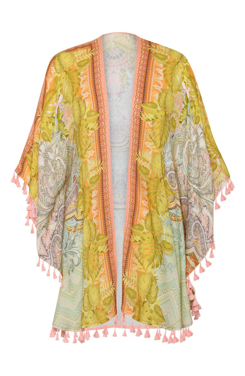 Sunshine 79 Dreamland Tassel Trim Cover-Up, Alternate, color, Beige Multi