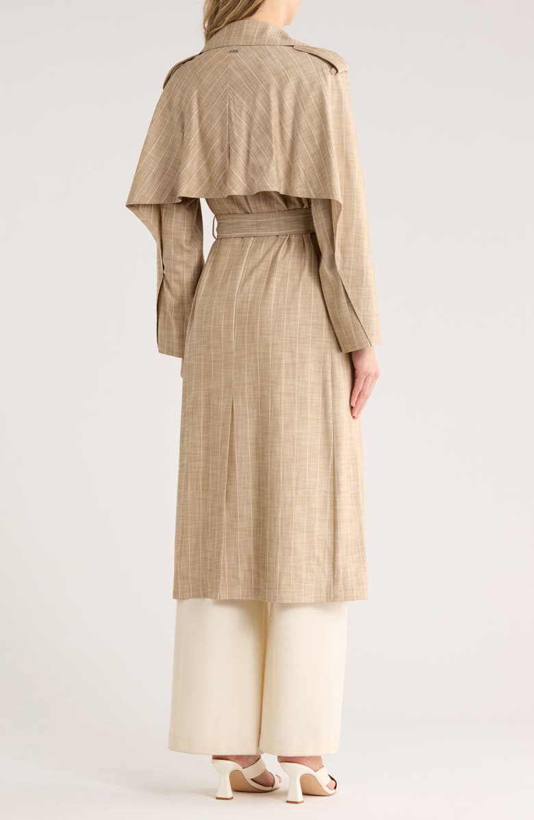 BOSS Clomea Stripe Trench, Alternate, color, Beige
