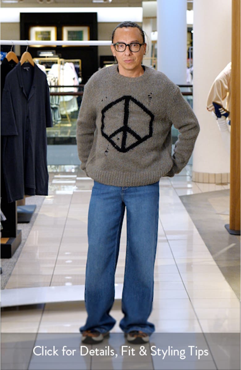 Message Wool Blend Crewneck Sweater, sales video thumbnail